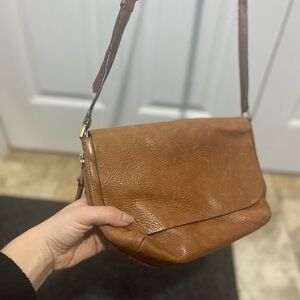 Brown Leather Shoulder Bag